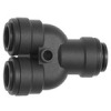 89.012  Y-Verbinder, POM, für Schlauch-Außen-Dmr. 12 mm