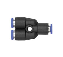 140.006M  Y-Steckverbindung, Blaue Serie mini, für Schlauch-Außen-Dmr. 6 mm