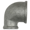 TFW 90-3412   angle 90, 90°, IG/IG, reducing, Rp 3/4, Rp 1/2, melleable cast iron galvanised