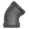 TFW 120-38-S   angle 120, 45°, Rp 3/8 inside, Rp 3/8 inside, melleable cast iron black