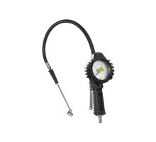 39.041  Standard-Handreifenfüllmesser, Tankstellenstecker, Manometer, Dmr. 80 mm, geeicht, 0-12 bar