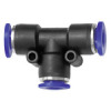 138.0406  T-Steckverbindung, Blaue Serie, reduzierend, für Schlauch-Dmr. 2x4/1x6