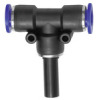293.004-K  T-Steckverbindung, Stecknippel 4 mm, Blaue Serie, für Schlauch-Dmr. 4