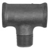 TFT 133-10-S   T-piece 133, Rp 1 inside, R 1 external, Rp 1 inside, melleable cast iron black