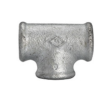 TFT 130-112   T-piece 130, IG/IG/IG, Rp 1 1/2, melleable cast iron blackhot-dip galvanised