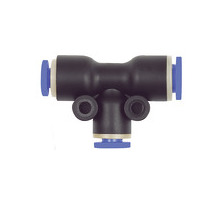 288.0406  T-Steckverbindung, Blaue Serie, reduzierend, für Schlauch-Dmr. 4/4/6