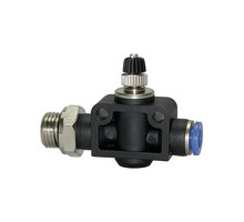 286.014-8  Drosselrückschlagventil, Blaue Serie, gerade, G 1/4 außen G-S, Dmr. 8 mm
