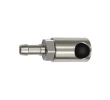 408.25-ES  Druckknopf-Sicherheitskupplung, NW 8, ISO 6150 C, Edelstahl, Tülle LW 13