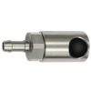 411.22-ES  Druckknopf-Sicherheitskupplung, NW 11, ISO 6150 C, Edelstahl, Tülle LW 8