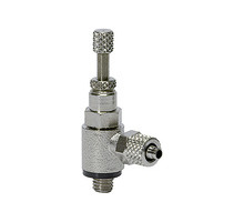 337.005-6  Drosselventil, Drosselung beidseitig, Schnellverschraubung M5, Schlauch 6/4