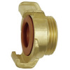 K 113 A-KTW   GEKA-hose piece, rigid, for potable water, brass blank, G 1 external