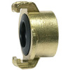 K 116   GEKA-threaded part, rigid, brass blank, G 1 1/2inside
