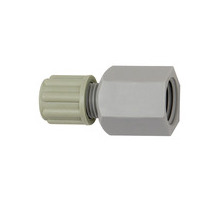 120.62  Gerade Aufschraubverschraubung, G 3/8 innen, für Schlauch 6/8 mm, PA