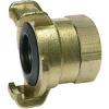 K 210   GEKA-threaded part, 360° rotatable, brass blank, G 1/2inside