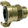 K 210 A   GEKA-threaded part, 360° rotatable, brass blank, G 1/2external