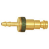 247.52   plug-in connector, distinctive, NW 5, brass blank, spout LW 6, green