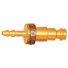 247.54   plug-in connector, distinctive, NW 5, brass blank, spout LW 6, brown