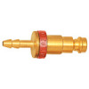247.58   plug-in connector, distinctive, NW 5, brass blank, spout LW 6, red