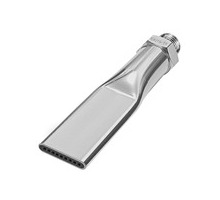30.401  Flachdüse, lärmarm, G 1/4 AG, Messing vernickelt, Düsenbreite 21,5 mm