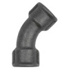 TFB 41-34-S   arch 41, 45°, Rp 3/4 inside, Rp 3/4 inside, melleable cast iron black