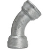 TFB 41-34   arch 41, 45°, IG/IG, Rp 3/4, melleable cast iron blackhot-dip galvanised