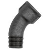TFB 40-212-S   arch 40, 45°, Rp 2 1/2 inside, R 2 1/2 external, melleable cast iron black