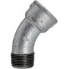 TFB 40-212   arch 40, 45°, IG/AG, Rp/R 2 1/2, melleable cast iron blackhot-dip galvanised