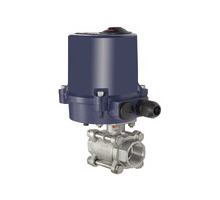 350.4815R  2-Wege-Kugelhahn, Edelstahl, elektrischer Stellantrieb, 24 V DC, Rp 2