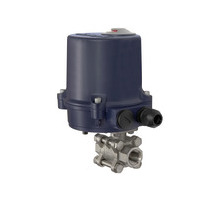 350.4810R  2-Wege-Kugelhahn, Edelstahl, elektrischer Stellantrieb, 24 V DC, Rp 1/2