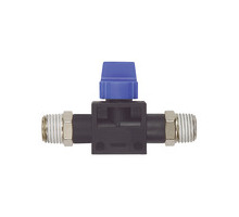 276.014  3/2-Wegeventil, Blaue Serie, AG/AG R 1/4, Gewindebeschichtung
