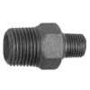 TFD245-212112-S   double thread nipple 245, reducing, R 2 1/2 external, R 1 1/2 external, melleable cast iron black