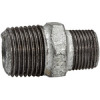 TFD245-112114   double thread nipple 245, AG/AG R 1 1/2, R 1 1/4, melleable cast iron black