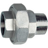 274.01-ES  Doppelgewindenippel, lösbar, IG/AG, flach dichtend, G 1/8, Edelstahl 1.4408
