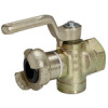 KH 10   plug valve, one-sided coupling, lever switch, withventing hole, G 1 IG