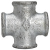 TFK 180-38   crosspiece 180, 4x IG, Rp 3/8, melleable cast iron blackhot-dip galvanised