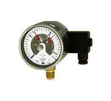 2205  Kontaktmanometer, G 1/2 radial unten, Messbereich 0-16 bar, Dmr. 100