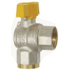 350.203  Kugelhahn, Eckform, EN 331, Messing vernickelt, IG/IG, Rp 1/2, DN 15