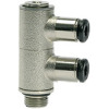 759.018-6 M  L-Mehrfachverteiler, 2-fach, click-clock, drehbar, G 1/8 außen, Dmr. 6 mm