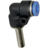 PLS-33  L-Steckverbindung, Stecknippel 3 mm, Blaue Serie mini, für Schlauch-Dmr. 3