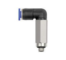 127.005-3M  L-Steckverschraubung, Blaue Serie mini, lang, drehbar, M5