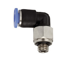 PL-76  L-Steckverschraubung, Blaue Serie mini, drehbar, M7
