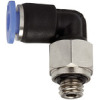 PL-74  L-Steckverschraubung, Blaue Serie mini, drehbar, M7