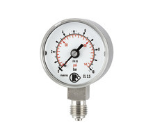 4101   manometer, CrNi-steel, G 1/4bottom, 0-1 bar, diameter 40