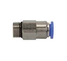200.1212  Gerades Rückschlagventil, Blaue Serie, Gewinde-Schlauch, G 1/2 außen, Dmr. 12 mm