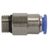 201.3812  Gerades Rückschlagventil, Blaue Serie, Schlauch-Gewinde, G 3/8 außen, Dmr. 12 mm