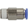 202.3810  Gerades Rückschlagventil, Blaue Serie, Gewinde-Schlauch, R 3/8 außen, Dmr. 10 mm