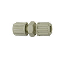 140.02-PP  Gerade Schlauchverbindung, für Schlauch 6/8 mm, SW 19, PP