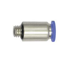 207.003-3M  Gerade Steckverschraubung, Blaue Serie mini, rund, M3
