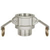 1113.10   Kamlok-quick-connect socket, with external thread, type B, aluminium, R 1