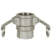 1114.40-ES   Kamlok-quick-connect socket, with inner thread, type D, stainless steel 1.4401, G 4